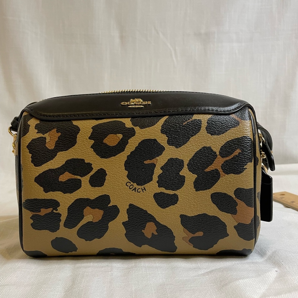 Coach leopard print bag